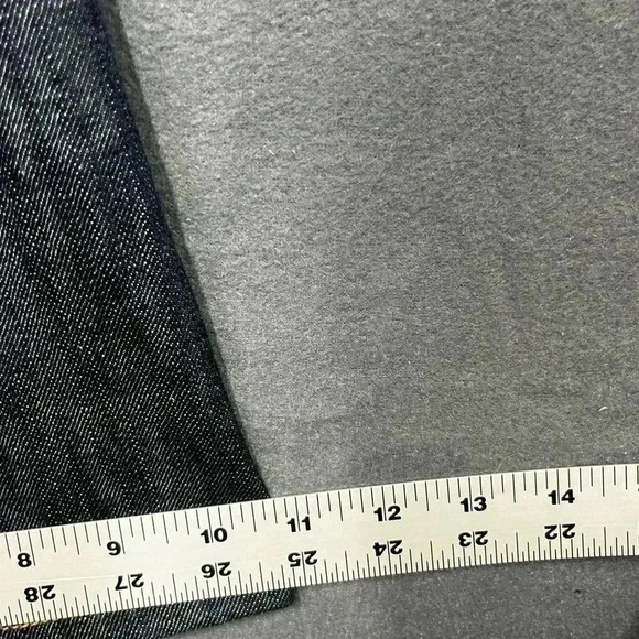 Allen B by Allen Schwartz Jeans Womens 12 Dark wash Denim blue Flare (0210) - Picture 8 of 12